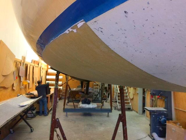 milled boat hull
