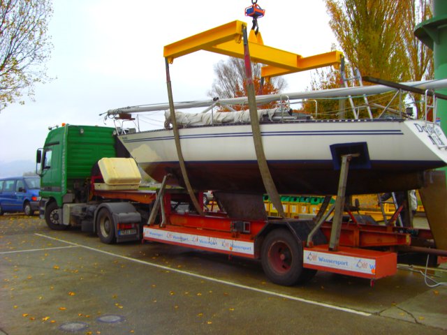 Boat on the crane